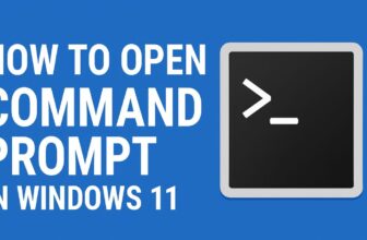 How to Open Command Prompt in Windows 11