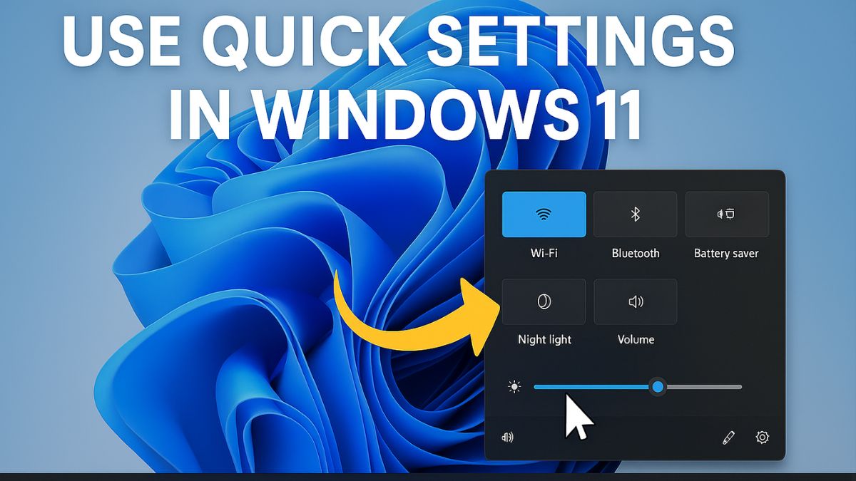 How to Use Quick Settings in Windows 11